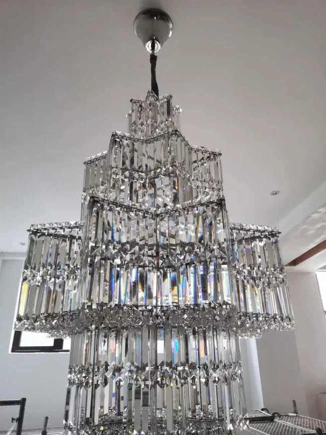 Luxury Extra Large Plaza Multi-Tier Crystal Chandelier For Hotel Hall / 2 Story Foyer / High Ceiling Living Room - Image 3