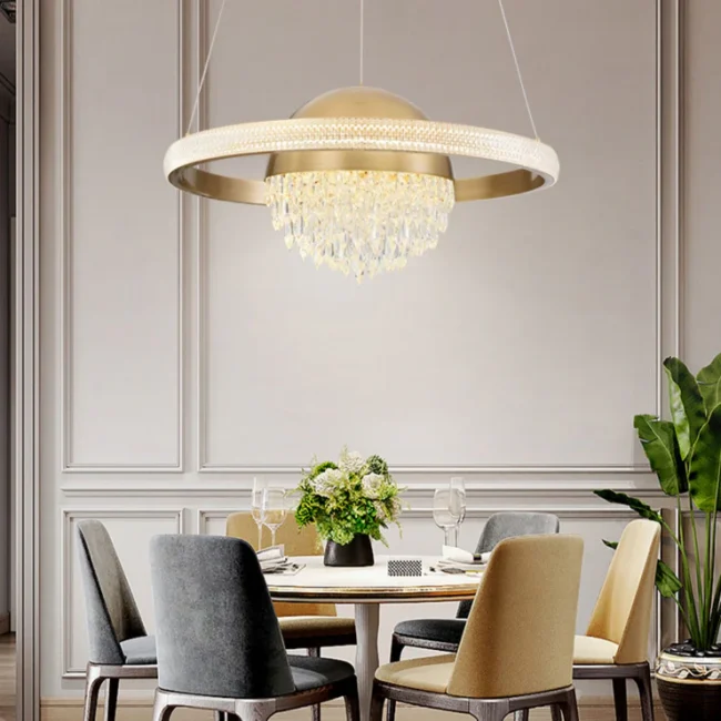 Light Luxury Planetary Chandelier for Dining Room