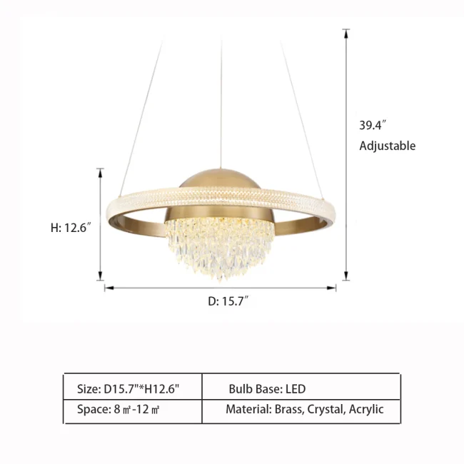 Light Luxury Planetary Chandelier for Dining Room - Image 6