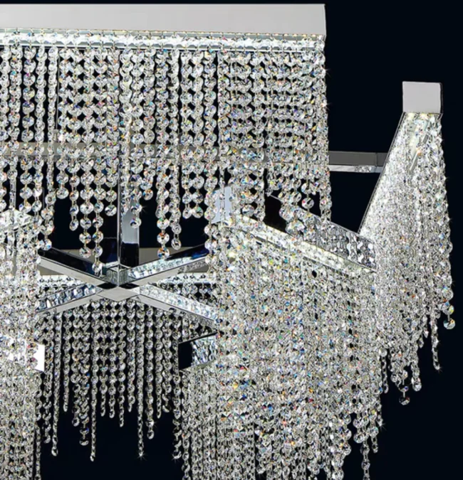 Extra Large Luxury Tassel Crystal Pendant Long Light Designer Models for Dining/Living Room/Kitchen Island - Image 8