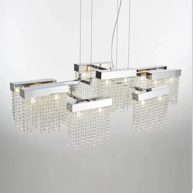 Extra Large Luxury Tassel Crystal Pendant Long Light Designer Models for Dining/Living Room/Kitchen Island - Image 3