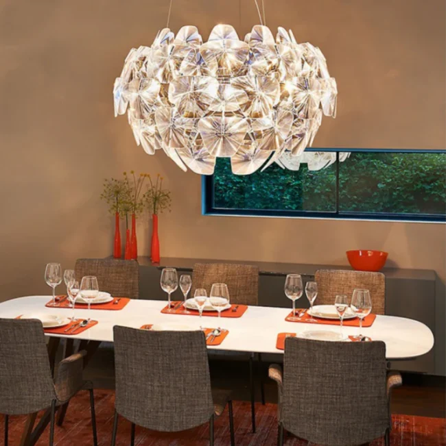 Modern Art Geometric Transparent Models Series Chandelier for Living/Dining Room - Image 2