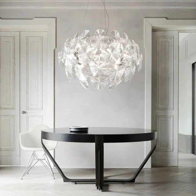 Modern Art Geometric Transparent Models Series Chandelier for Living/Dining Room - Image 4