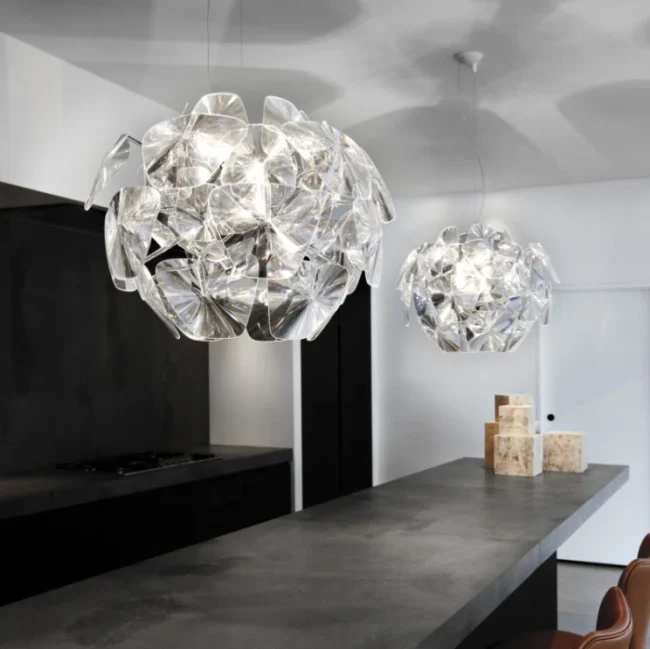 Modern Art Geometric Transparent Models Series Chandelier for Living/Dining Room - Image 3