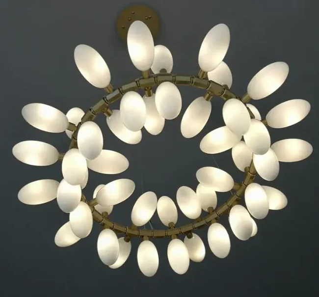 Nordic Art Long Grape Glass Chandelier for Staircase - Image 3