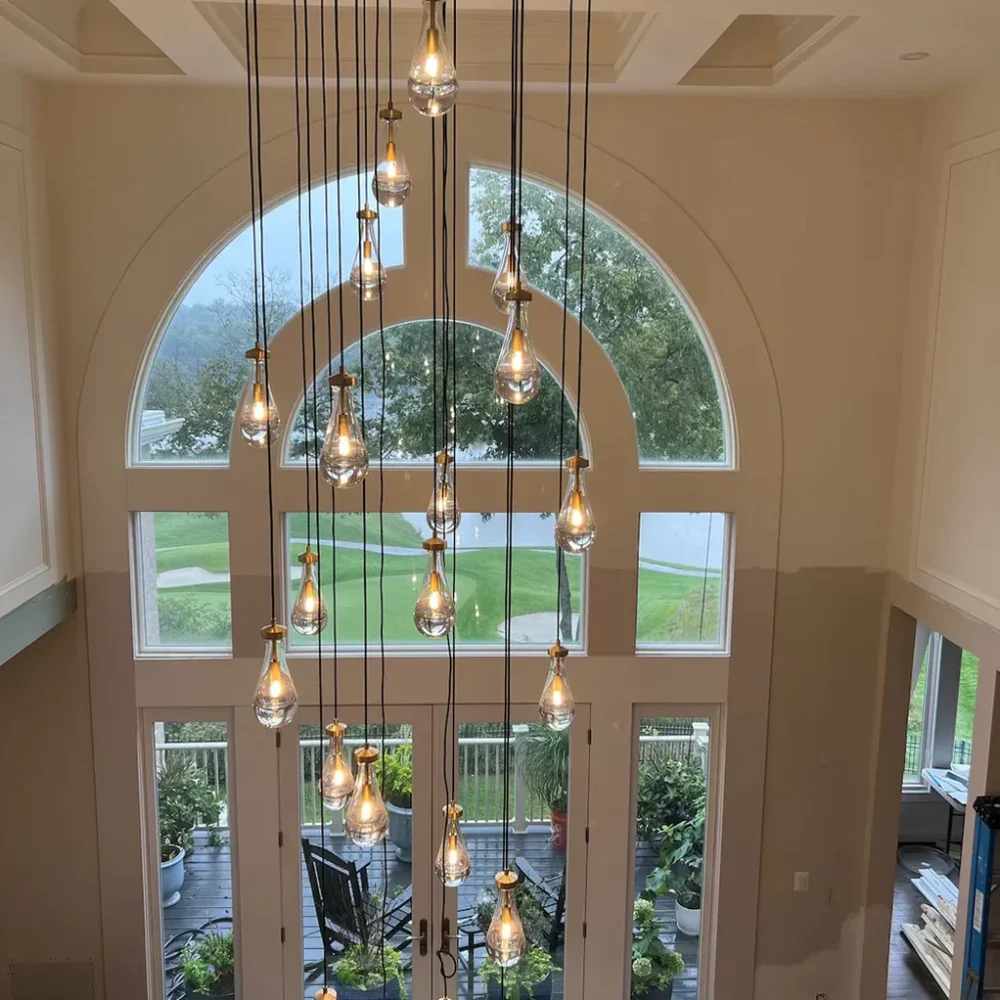 Modern Floating Raindrop Chandelier for Living Room - Image 13