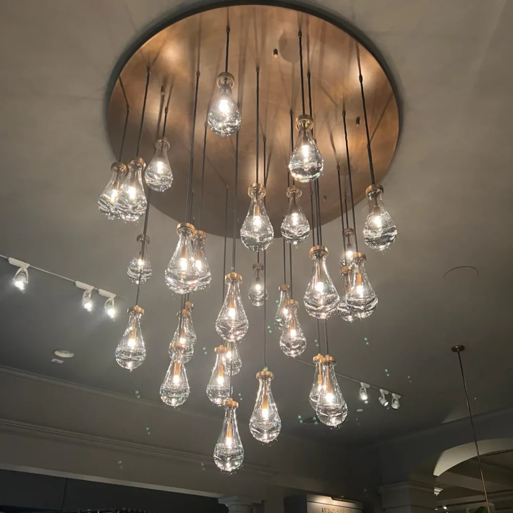 Modern Floating Raindrop Chandelier for Living Room - Image 2