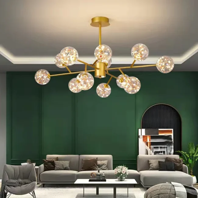 Modern Starlight Chandelier for Living Room Magic Beans Ceiling Light Molecular Dining Room Lamp - Image 5