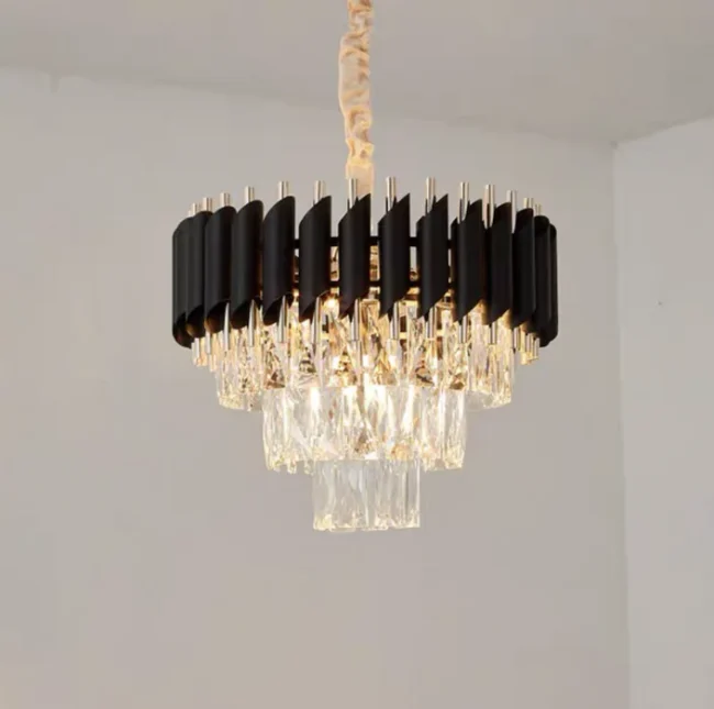 Modern Luxury Multi-Tier Oval/Round Crystal Tiered Chandelier - Image 17