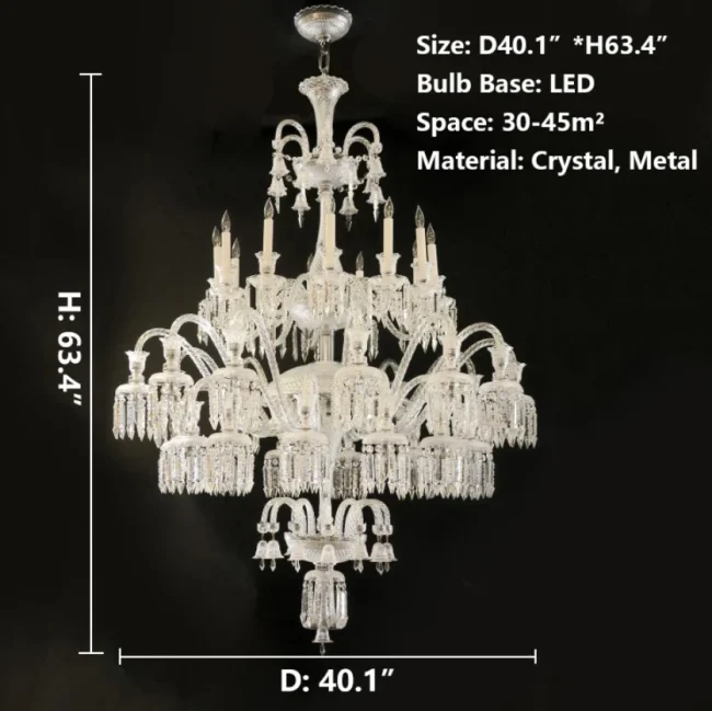 Luxury Royal Large Multi-layers Candle Crystal Chandelier For Living Room/Hall Decoration - Image 2