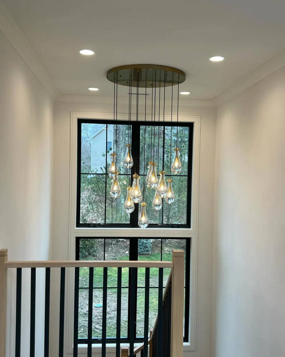 Modern Floating Raindrop Chandelier for Living Room - Image 11