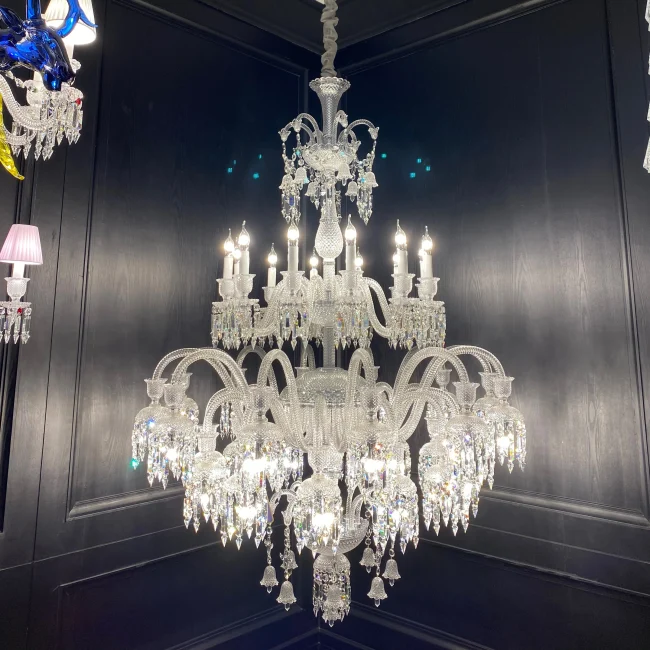 Luxury Royal Large Multi-layers Candle Crystal Chandelier For Living Room/Hall Decoration - Image 3