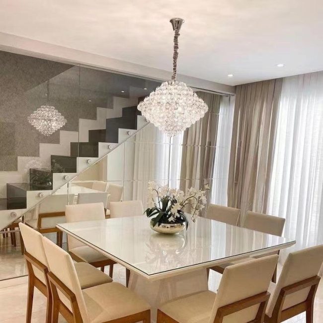 Aesthetic Luxury Conical Crystal Chandelier for Living/Dinning Room/Foyer/Hallway/Staircase - Image 4