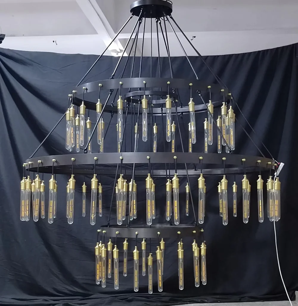 Retro-Inspired Metal Pendant Light Chandelier for Living Room/Bedroom/Staircase/Villa - Image 12