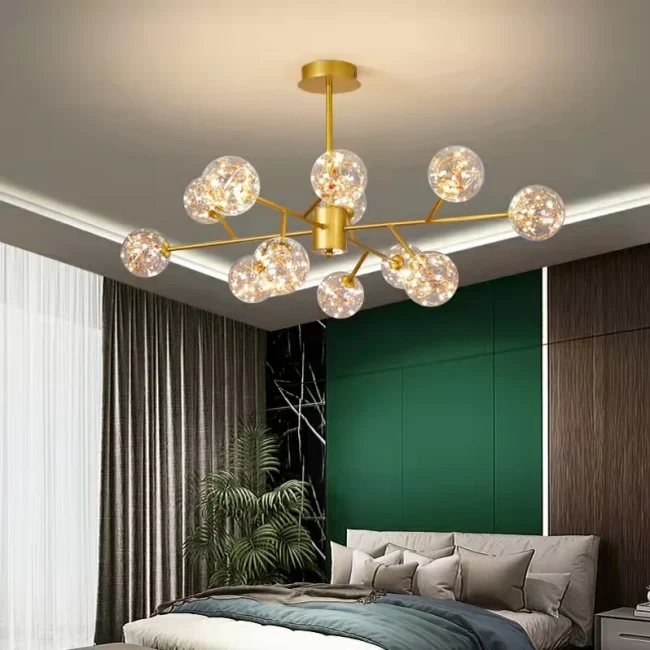 Modern Starlight Chandelier for Living Room Magic Beans Ceiling Light Molecular Dining Room Lamp - Image 4