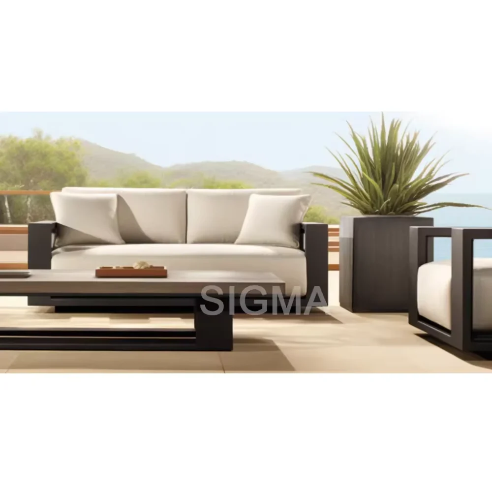 Hot Selling Balcony Patio Furniture Modern Outdoor Garden Sofa Set Aluminum sofas - Image 5