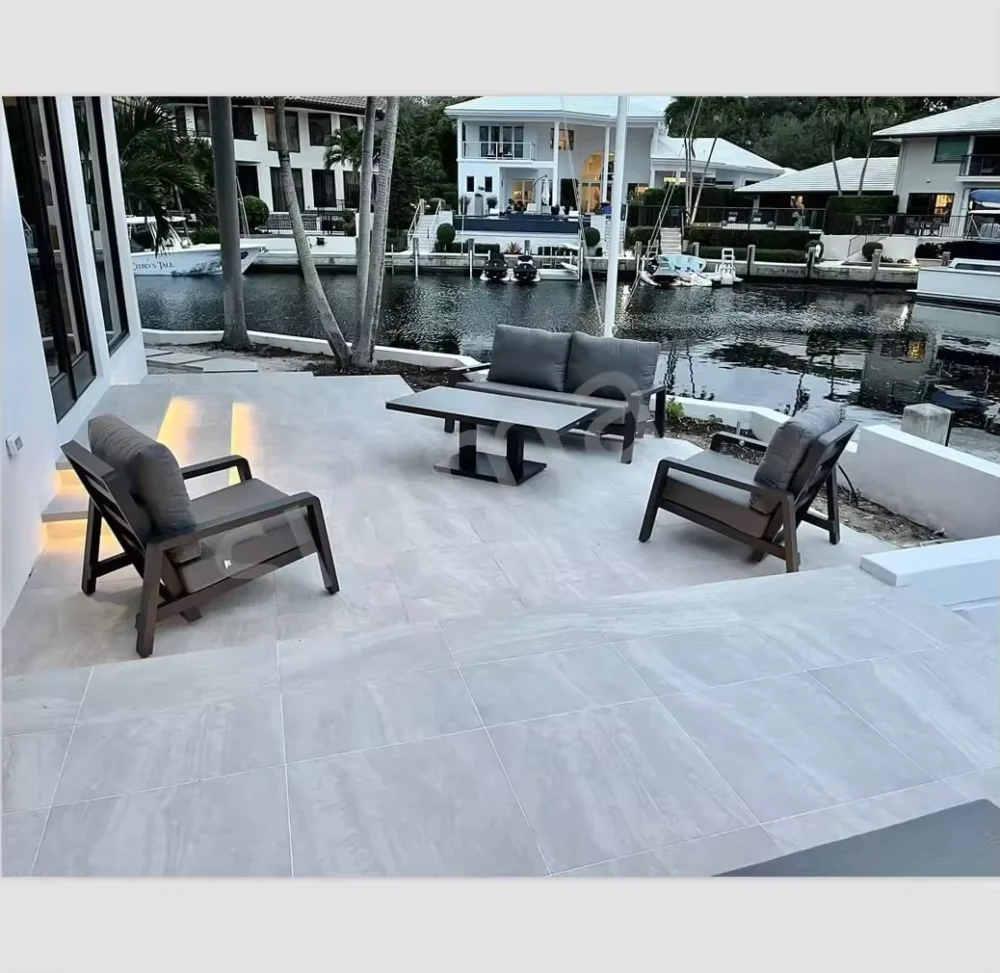 Aluminum Garden Furniture Set Modern Patio Furniture Outdoor Handmade Modular Luxury Fabric Sofa - Image 4