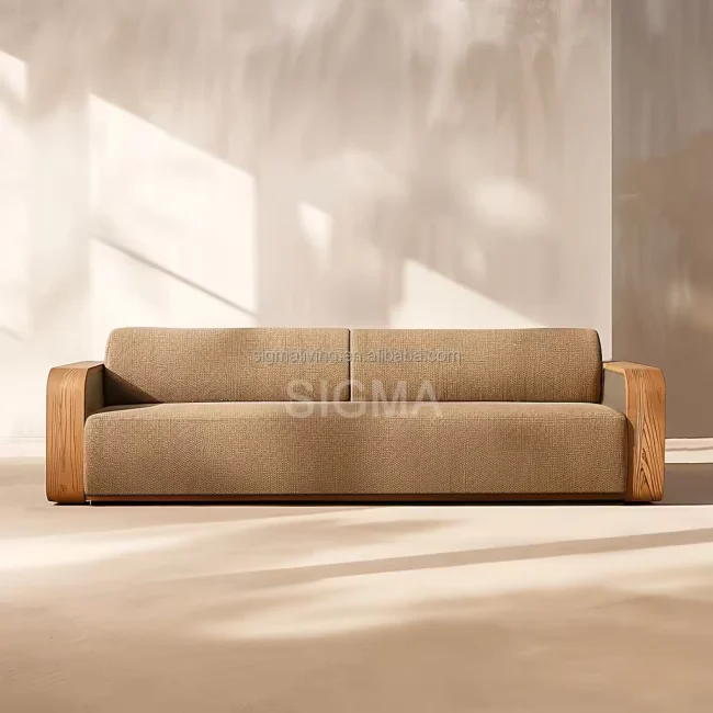 Modern High Quality Solid Wooden Garden Sofa - Image 3