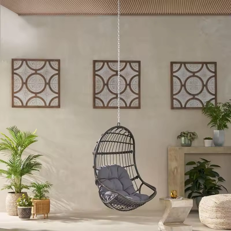 Hot sale outdoor swing patio swing chair rattan porch swing