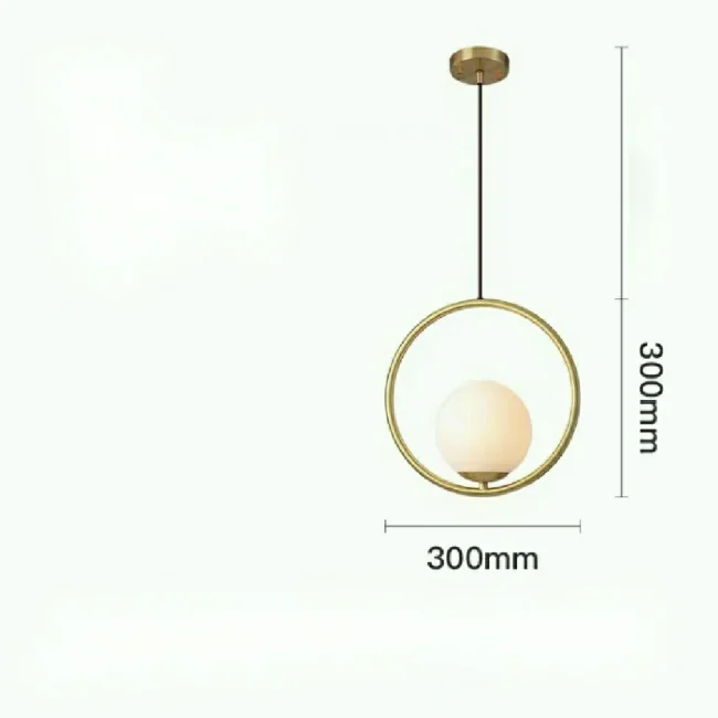 Modern Ceiling Light Stylish Ball Bedroom Pendant Lamp - Image 6