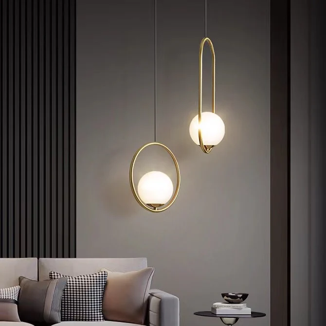 Modern Ceiling Light Stylish Ball Bedroom Pendant Lamp