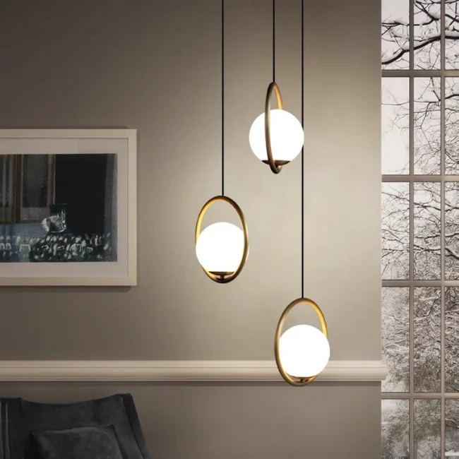 Modern Ceiling Light Stylish Ball Bedroom Pendant Lamp - Image 5