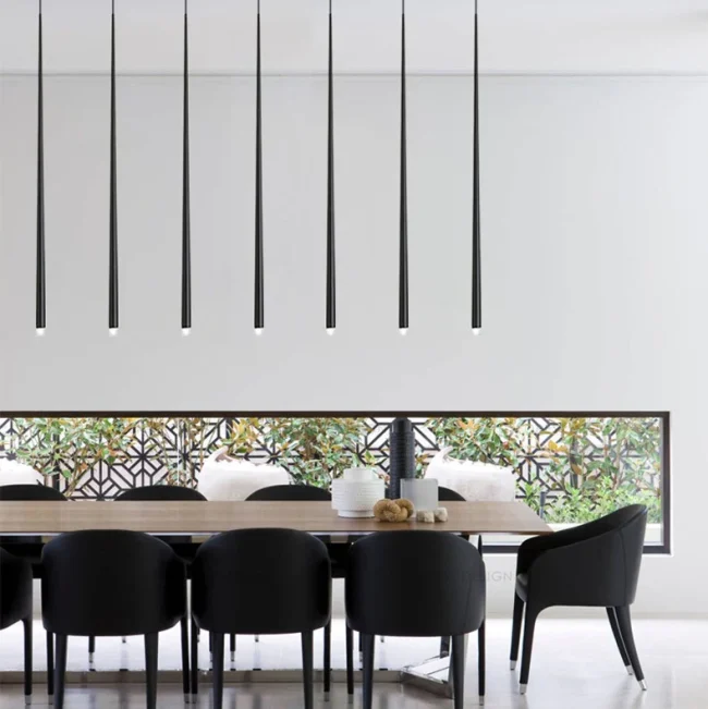 Modern Conical Long Chandelier for Dining/Living Room