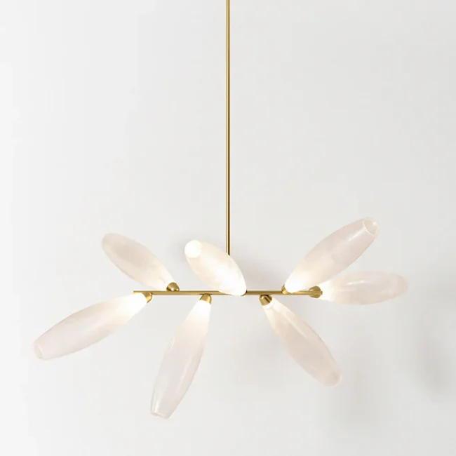 Minimalist Rice Grain Shaped Bulb Chandelier for Dining Room - Image 4