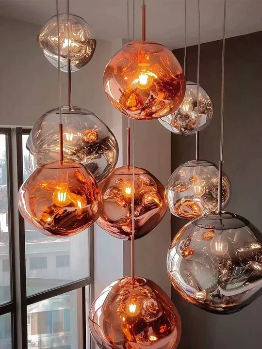 Modern Rock Acrylic Special Shape Pendant Lighting