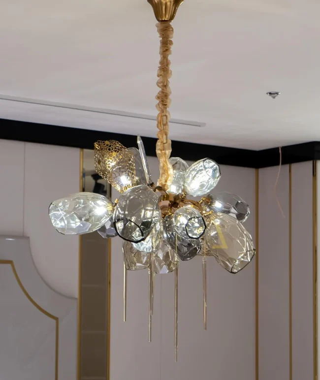 Modern Wine Glass Shape Chandelier Italian Light Luxury Light Fixture for Dining Room/Living Room - Image 7