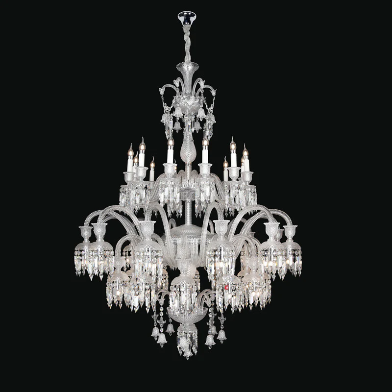 Luxury Royal Large Multi-layers Candle Crystal Chandelier For Living Room/Hall Decoration