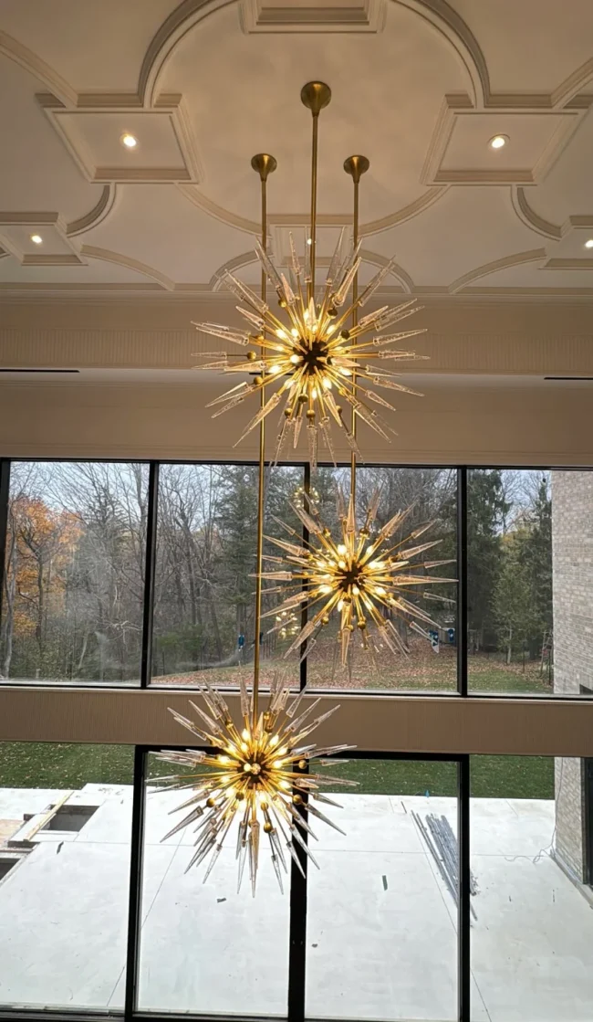 Modern Sputnik Sphere Crystal Chandelier for Low-ceiling - Image 4