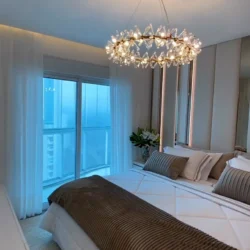 2 Wheel Frozen Ice Crystal Chandelier Light For Living Room Dining Hall - Image 3