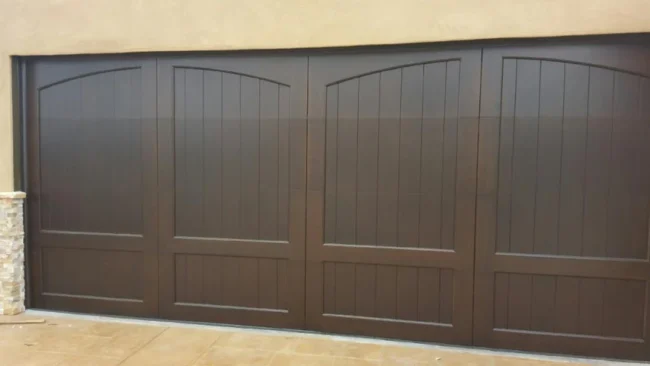 Caprice - Spanish Style Custom Wood Garage Door - Image 2