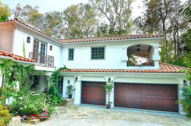 Caprice - Spanish Style Custom Wood Garage Door - Image 3