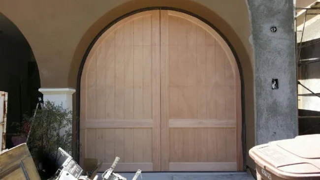 Caprice - Spanish Style Custom Wood Garage Door