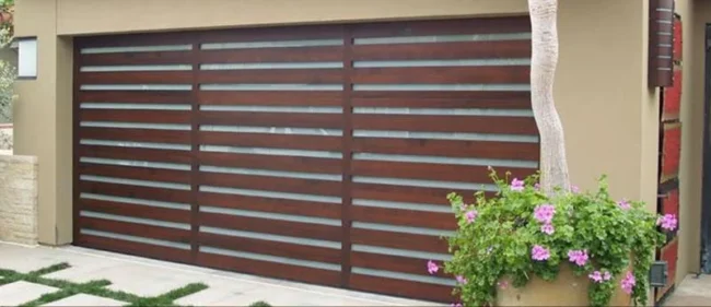 Elena - Modern Style Custom Wood Garage Door - Image 3