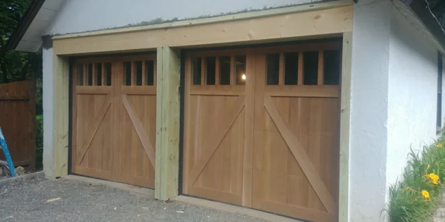 Fabienne - Barn Style Custom Wood Garage Door - Image 2