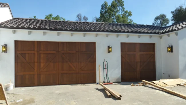 Alpine - Barn Style Custom Wood Garage Door - Image 2