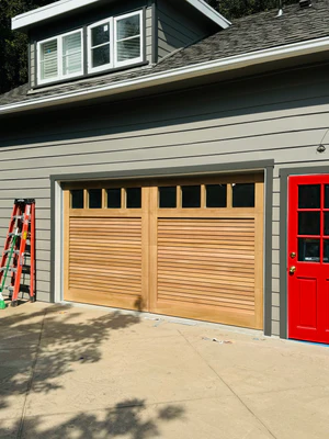 Louver – Modern Style Louver Design Custom Wood Garage Door