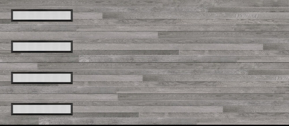 Northwoods - Horizontal Grooves and Texture Steel Garage Door Modern Design - Image 3