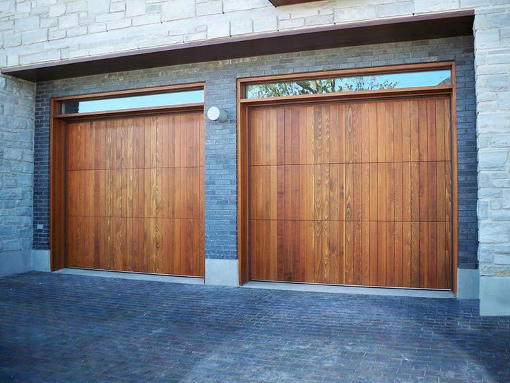 Santiago – Modern Style Custom Wood Garage Door