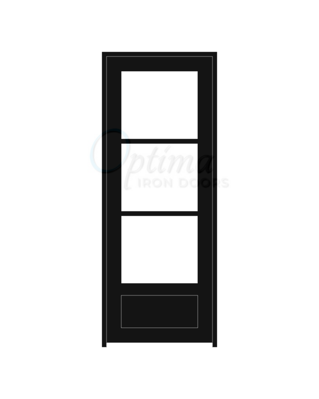 Optima Standard Profile 3 Lite Single Iron Door